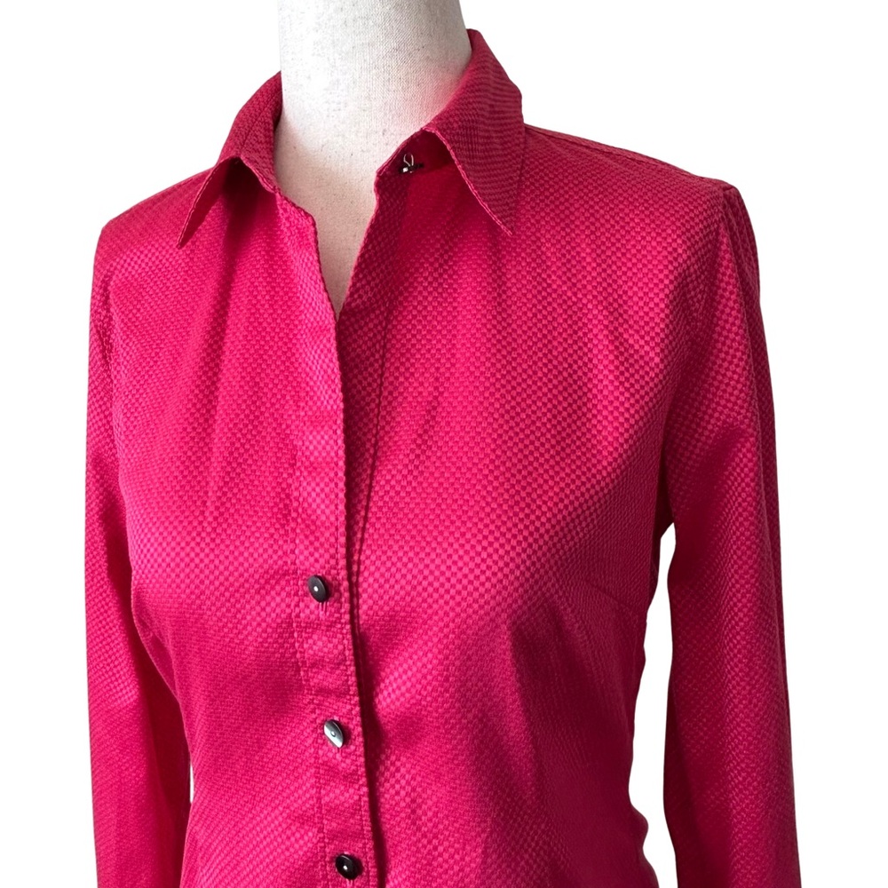 Banana Republic 100% Cotton Tailored Button Down Point Collar Shirt - XS - Pink